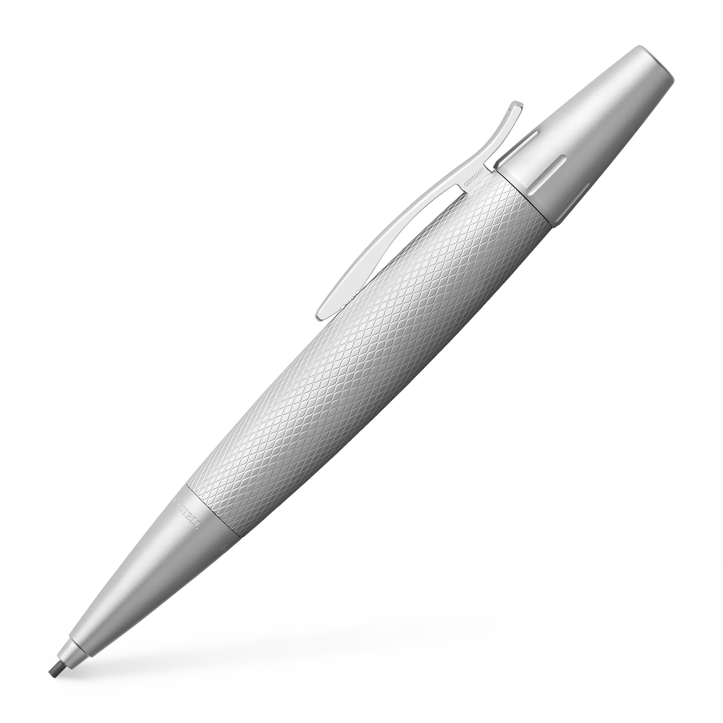 E-Motion Pure Silver Drehbleistift Faber-Castell