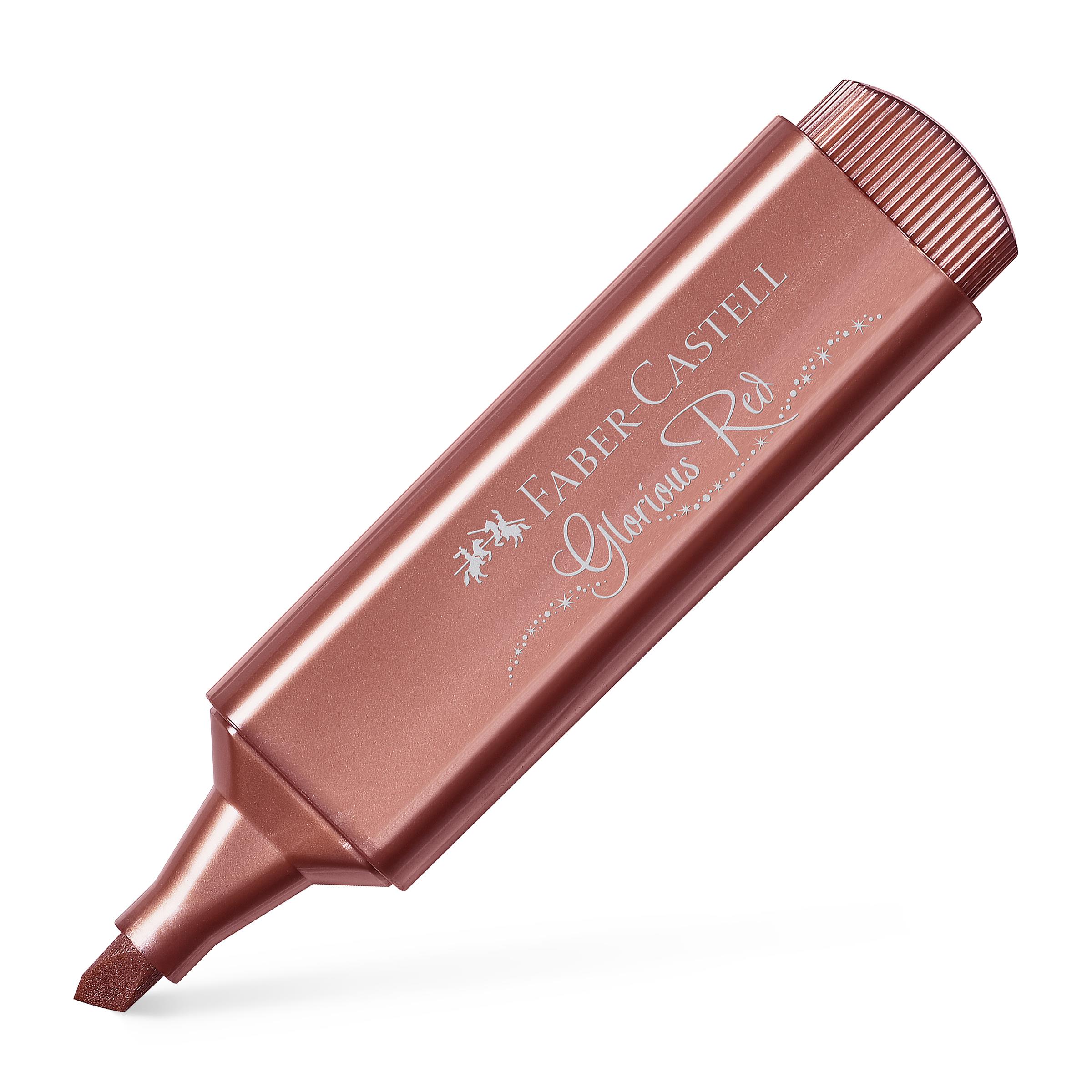 Textliner Metallic Glorious Red Faber-Castell