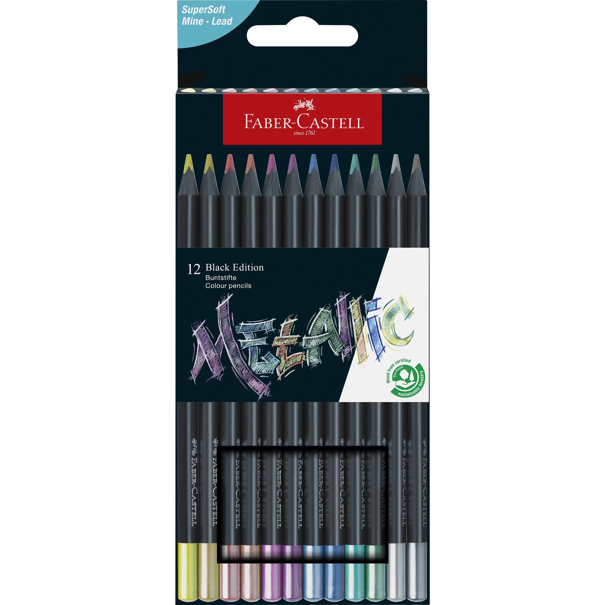 Buntstifte Black Edition Skin Tones 12er Faber-Castell