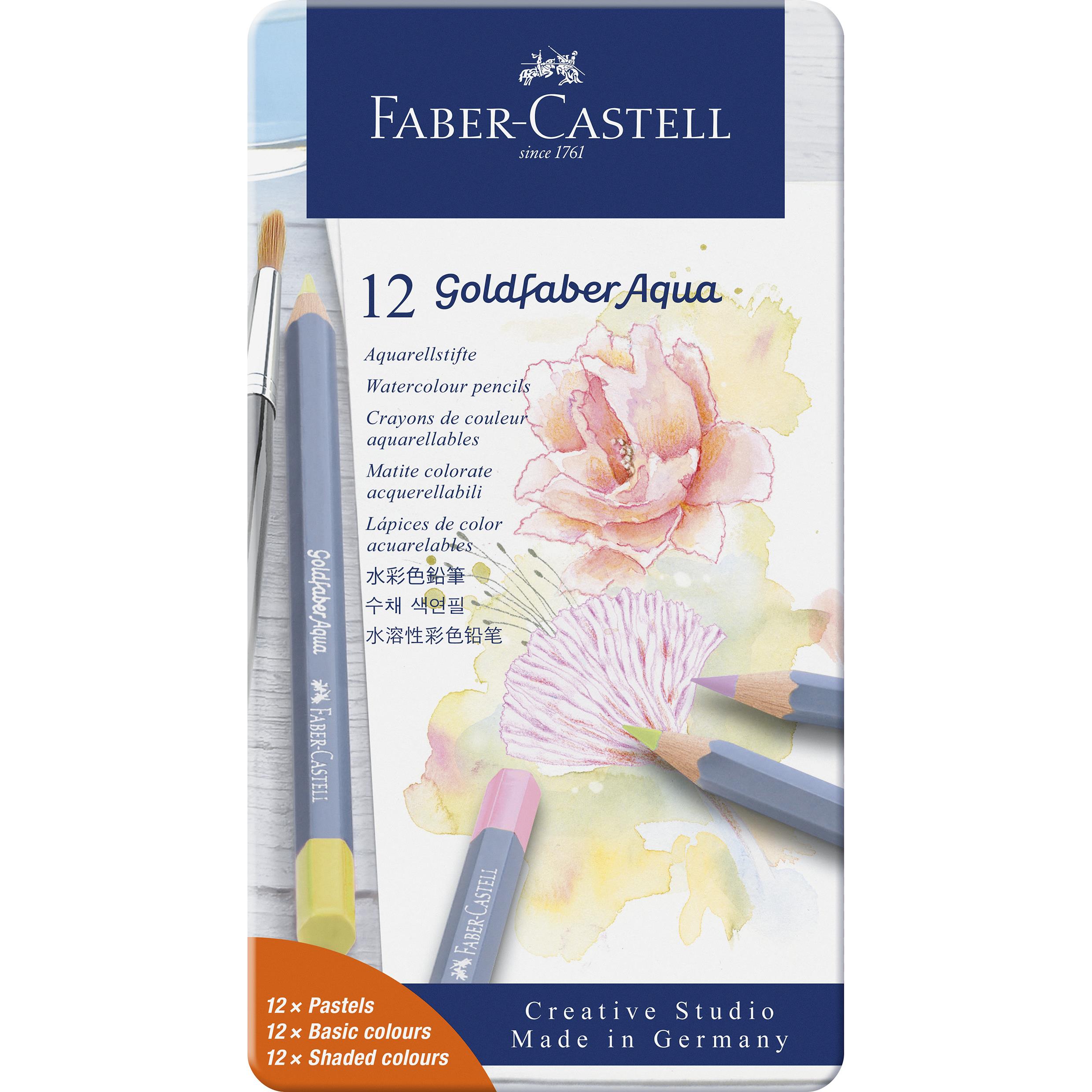 Goldfaber Aquarell 12er Metalletui Pastell Faber-Castell