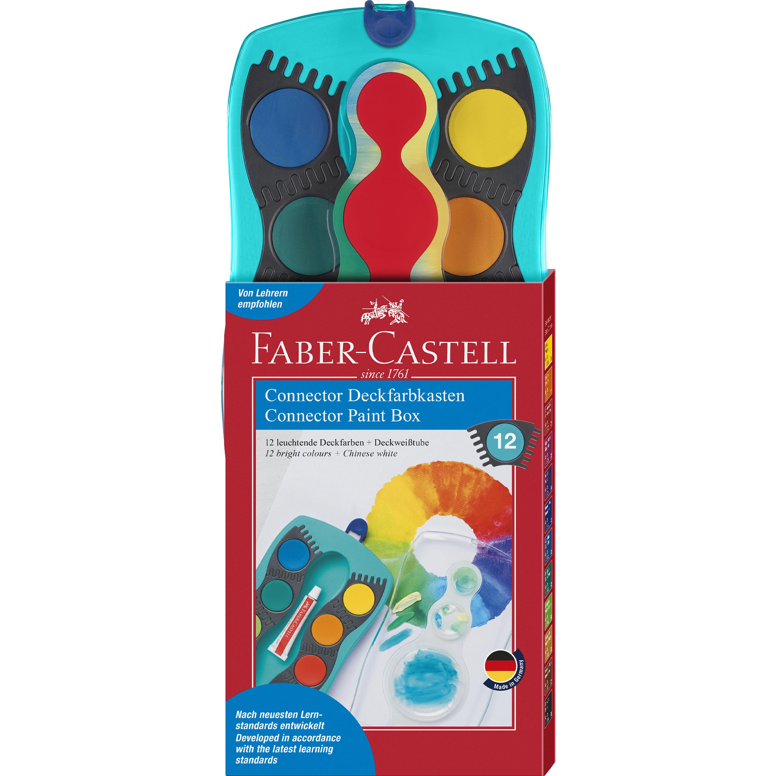 Farbkasten Connector 12er Türkis Faber-Castell