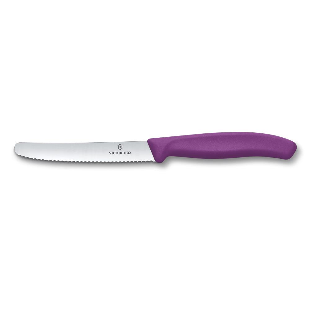 Swiss Classic, Tomaten & Tafelmesser, 11cm, Wellen, violett