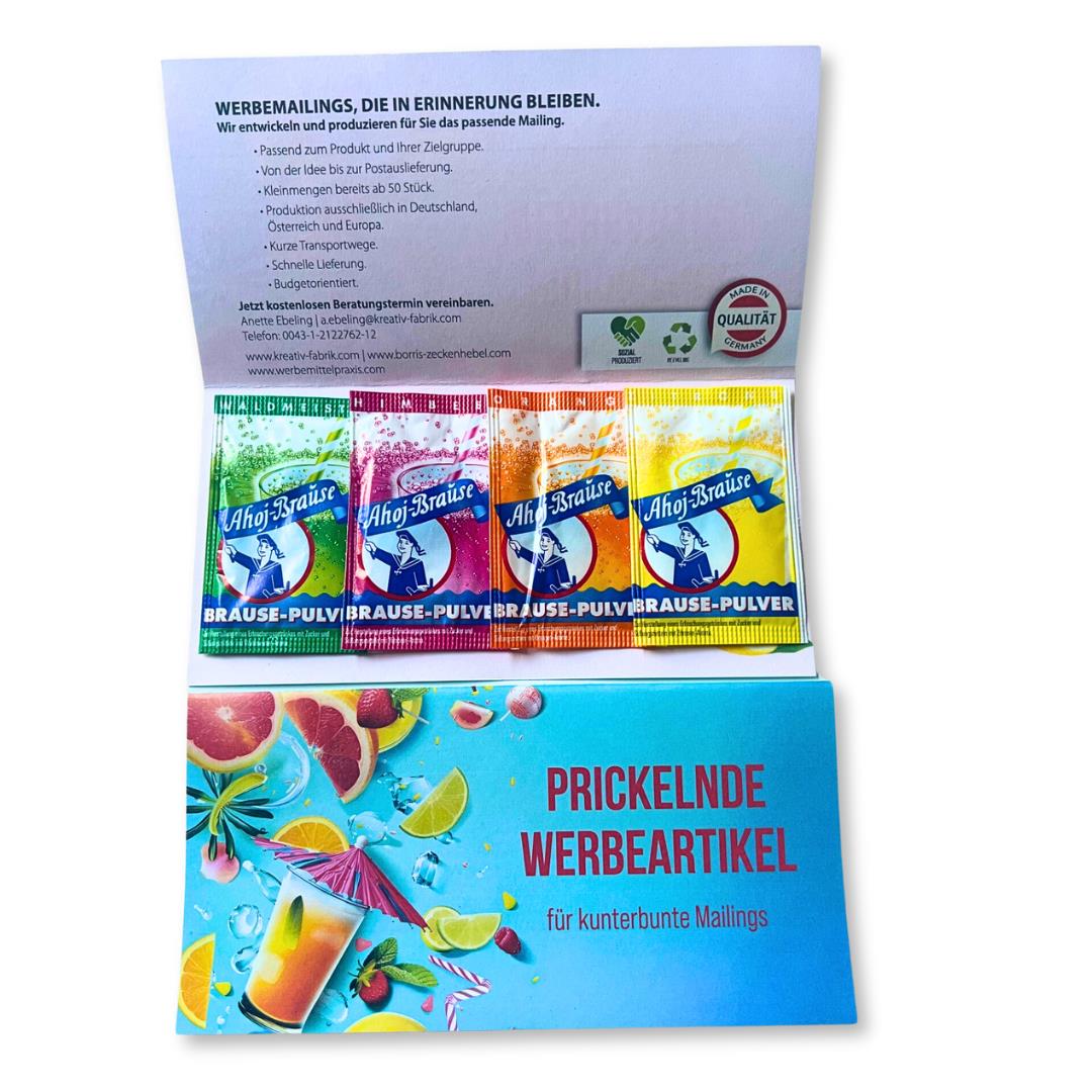 Brausepulver-Mailing 4er Set