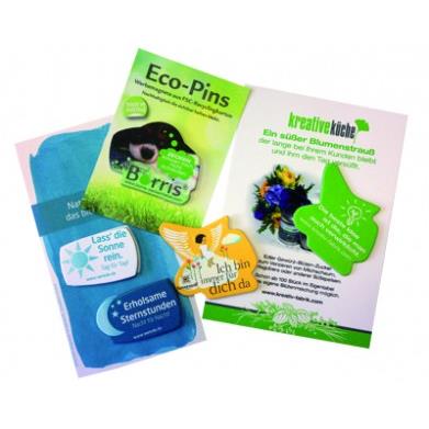Eco-Pin auf Postkarte mit einfachem Magnet