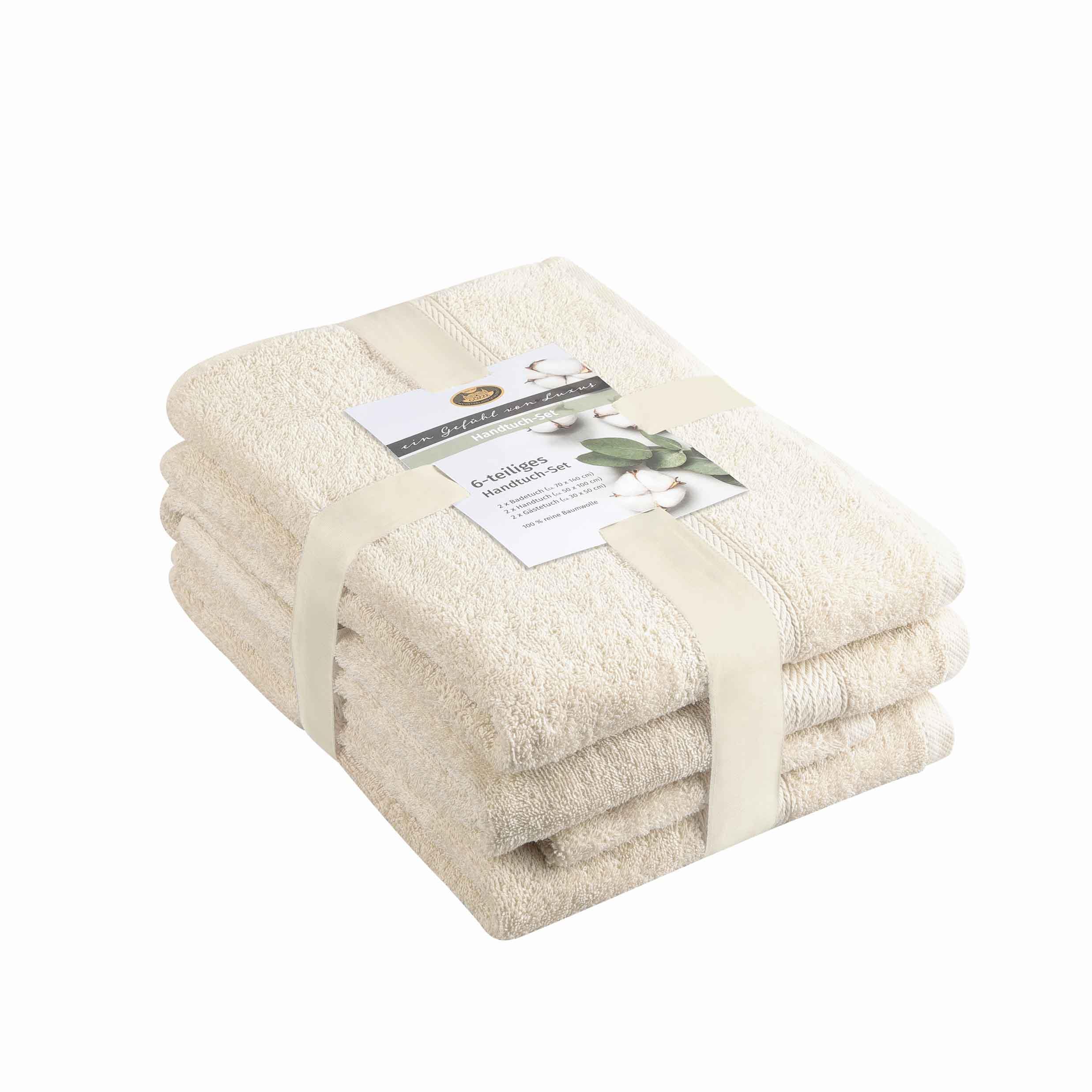 6 teiliges Frottierset Lucia