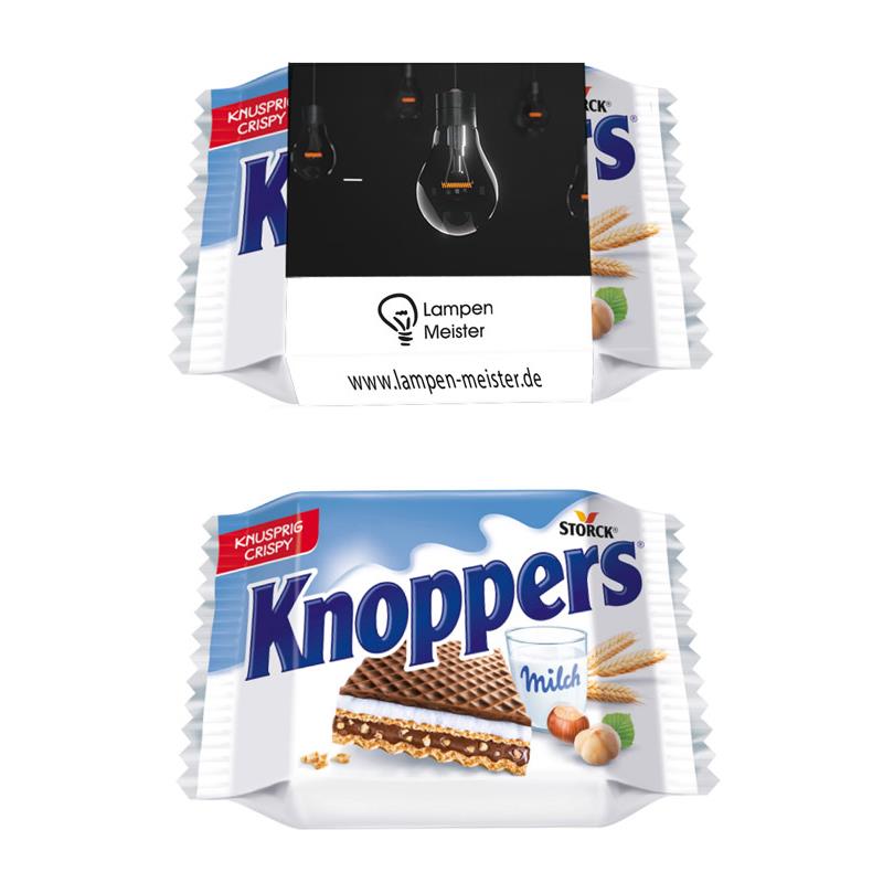 Knoppers im Werbeschuber