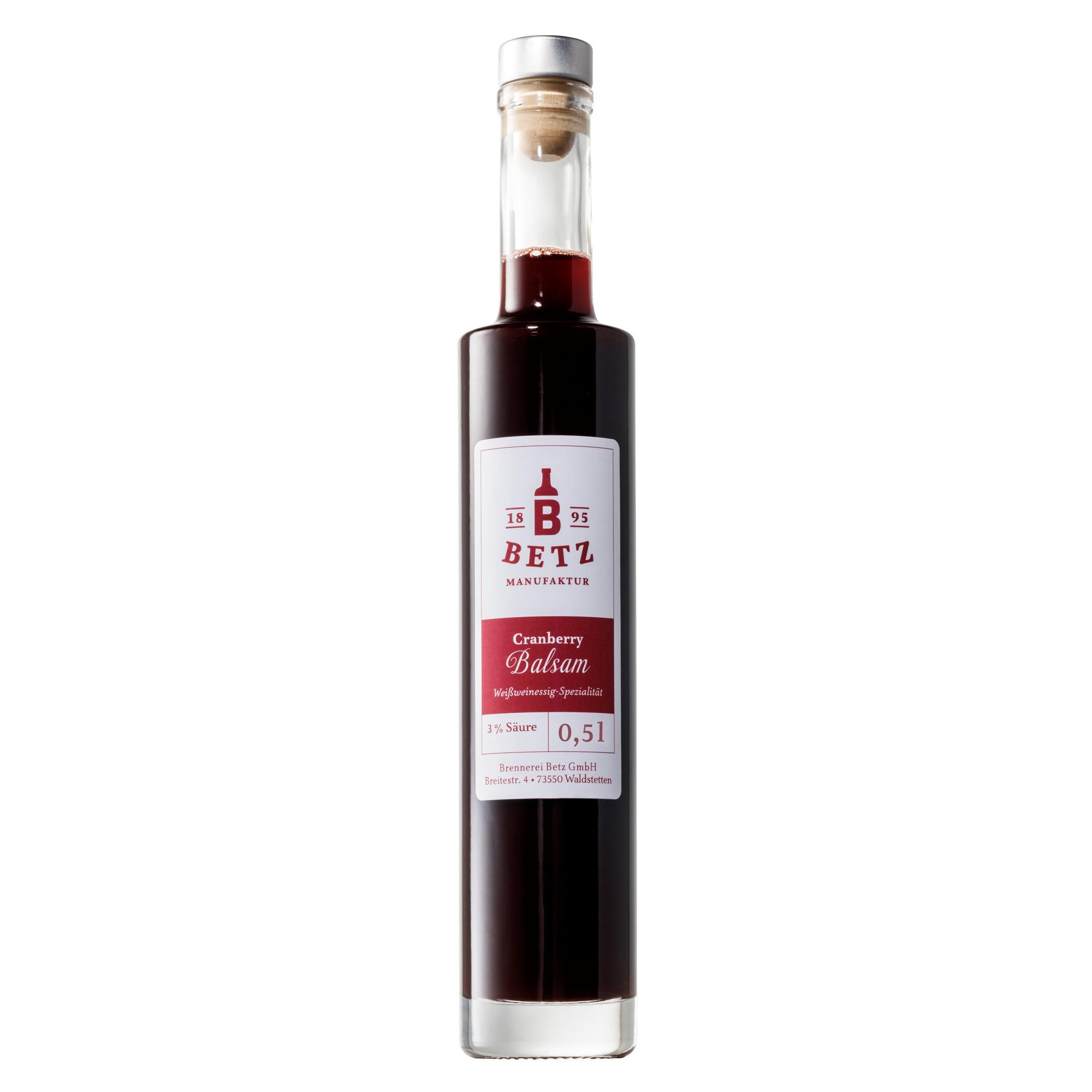 Cranberry Balsam 0,5 l in Flasche Atlantis, 3 % Säure