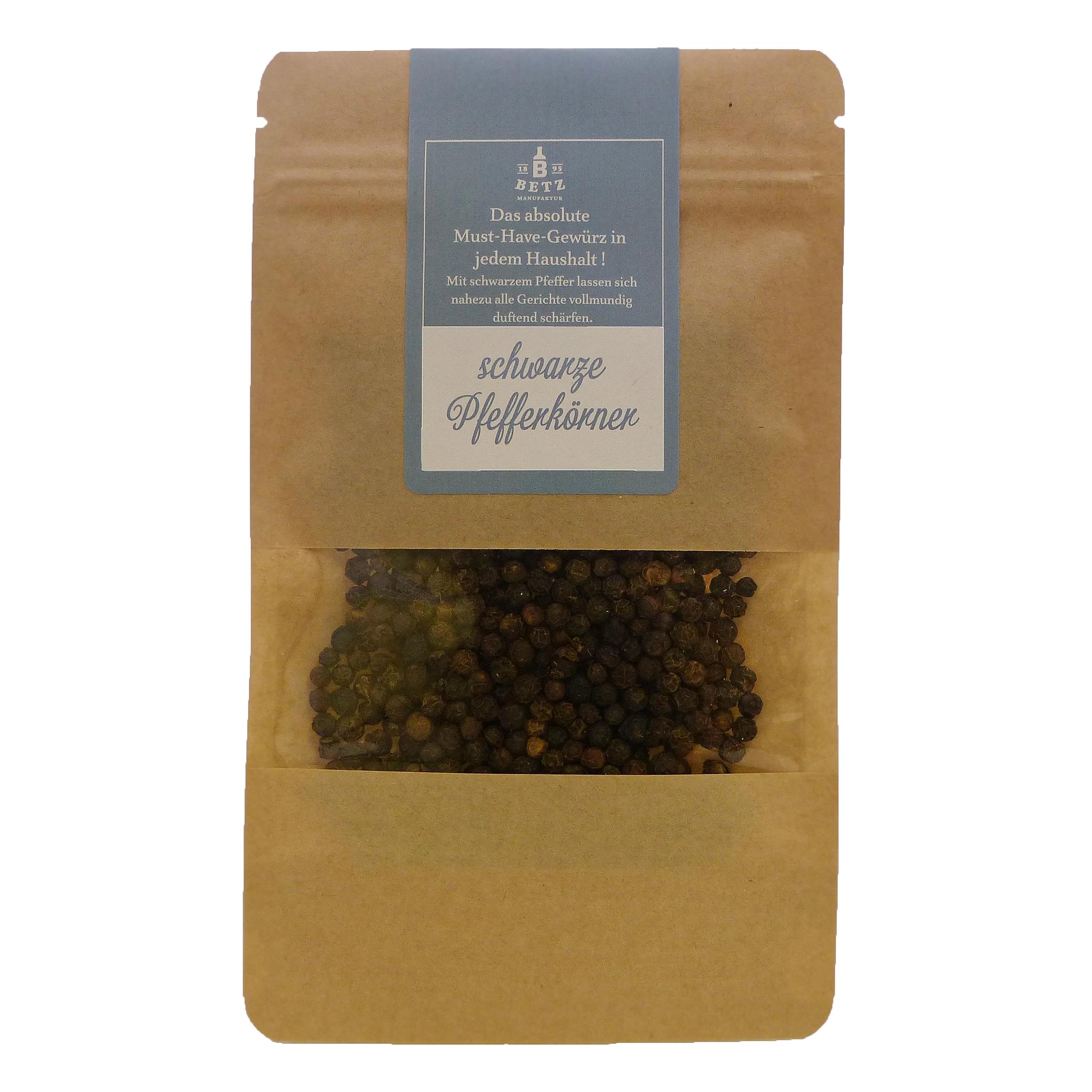 Schwarzer Pfeffer ganz in Mailingtüte, 20 g