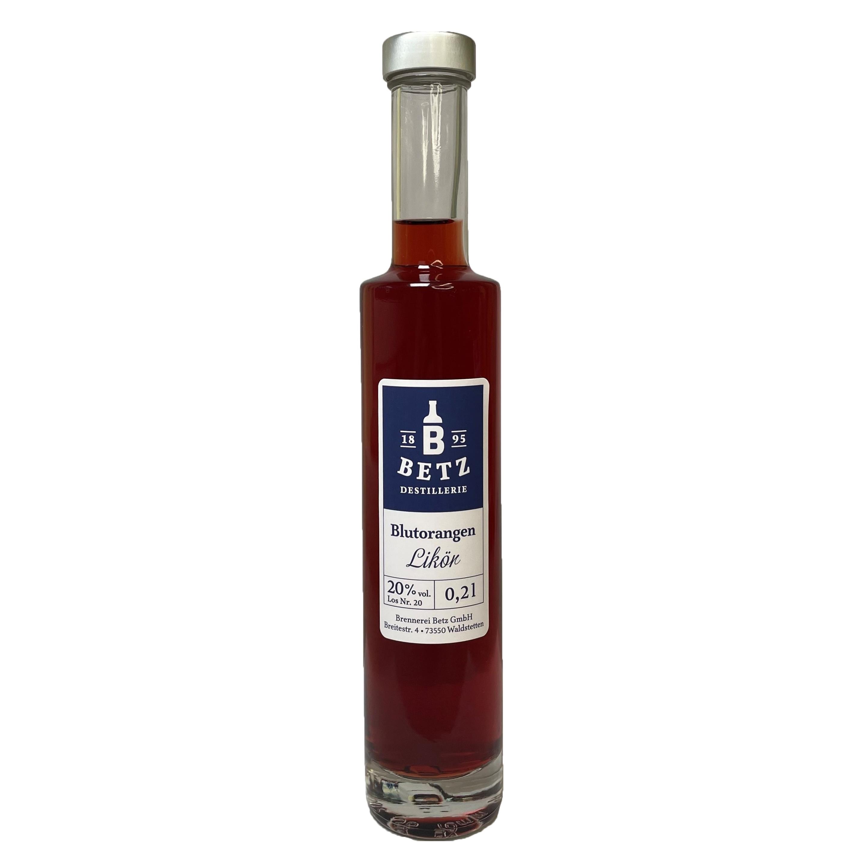 Blutorangenlikör 0,2 l in Flasche Atlantis, 20 % vol.