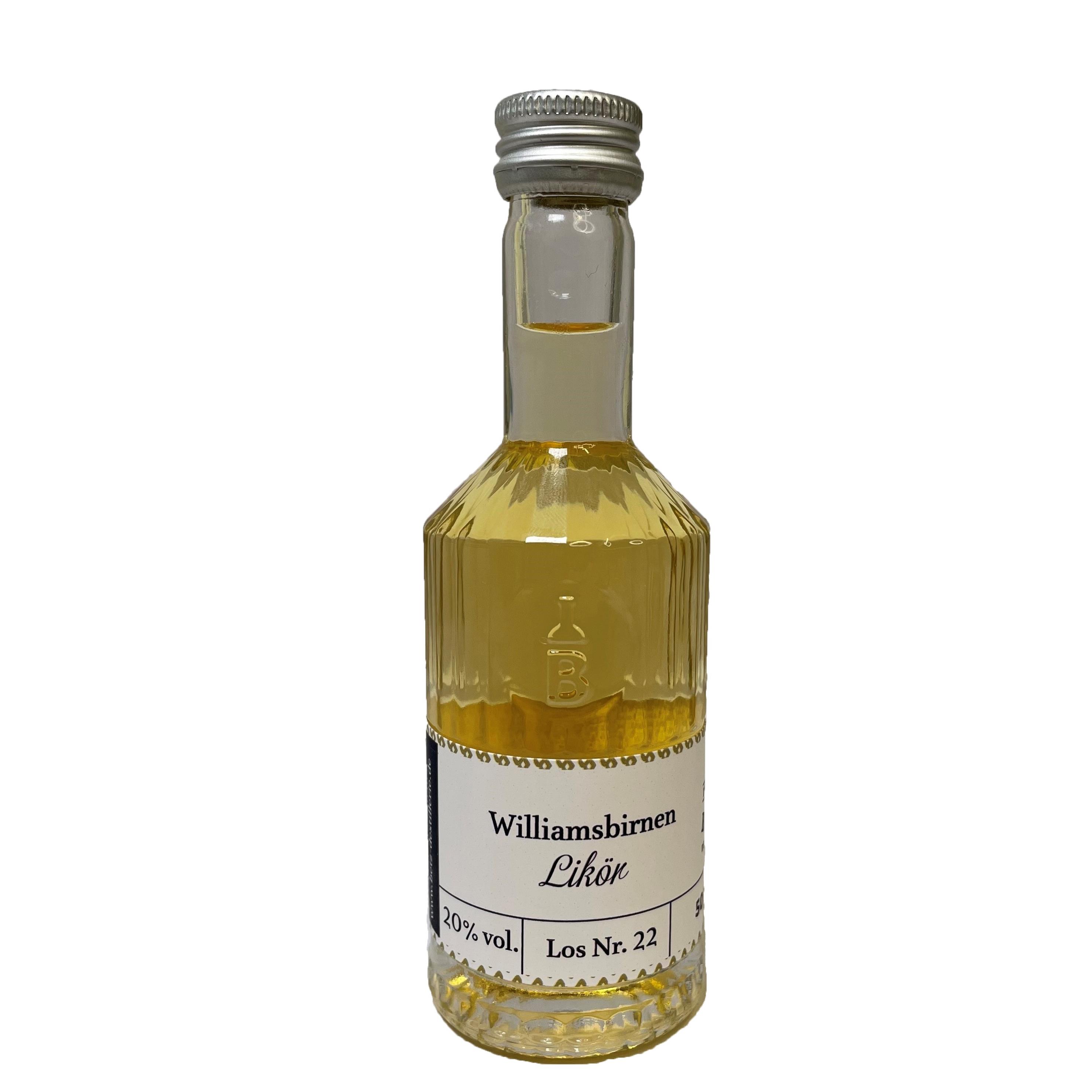 Williams Birnen Likör 50 ml in Tastingflasche, 20 % vol.