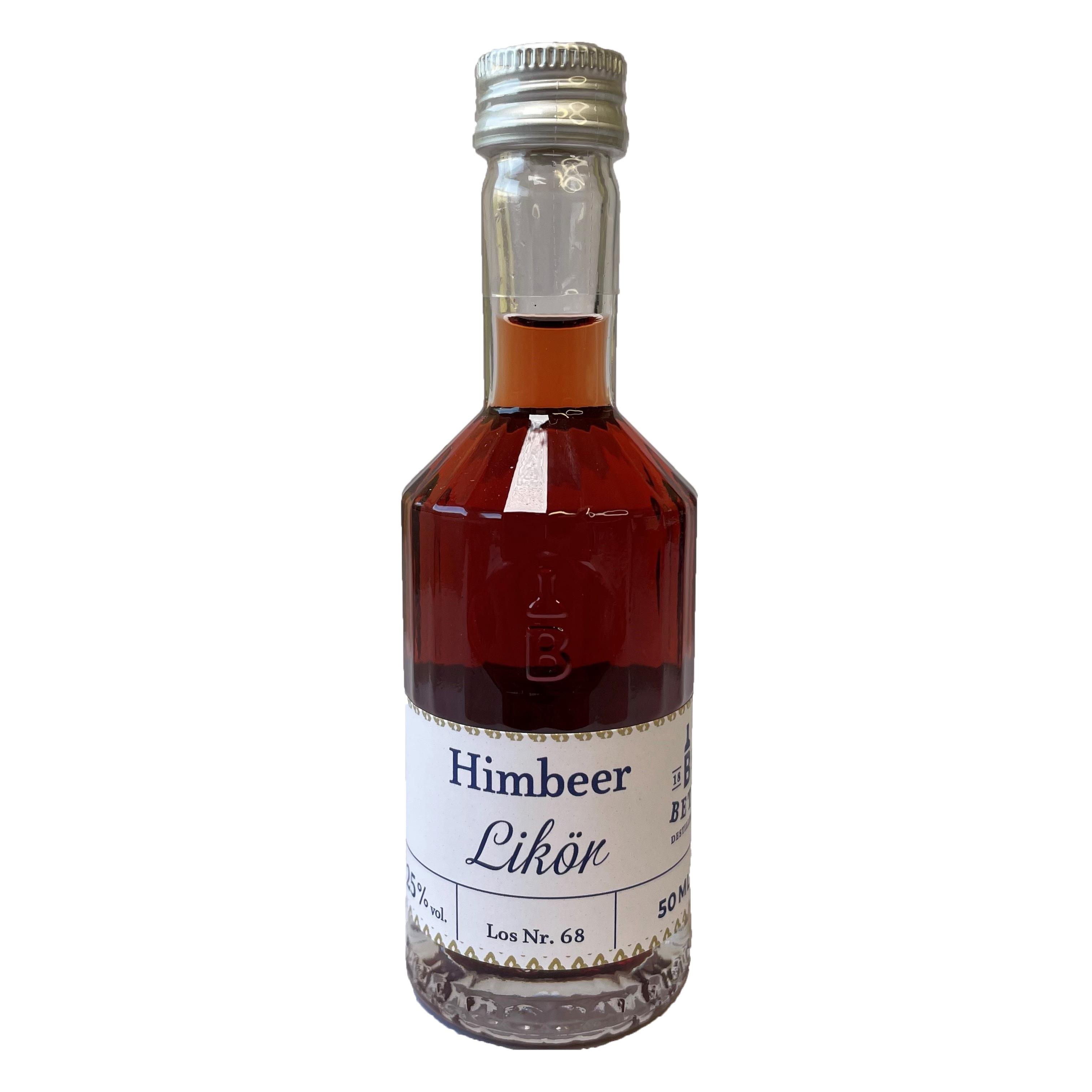Himbeerlikör 50 ml in Tastingflasche, 25 % vol.