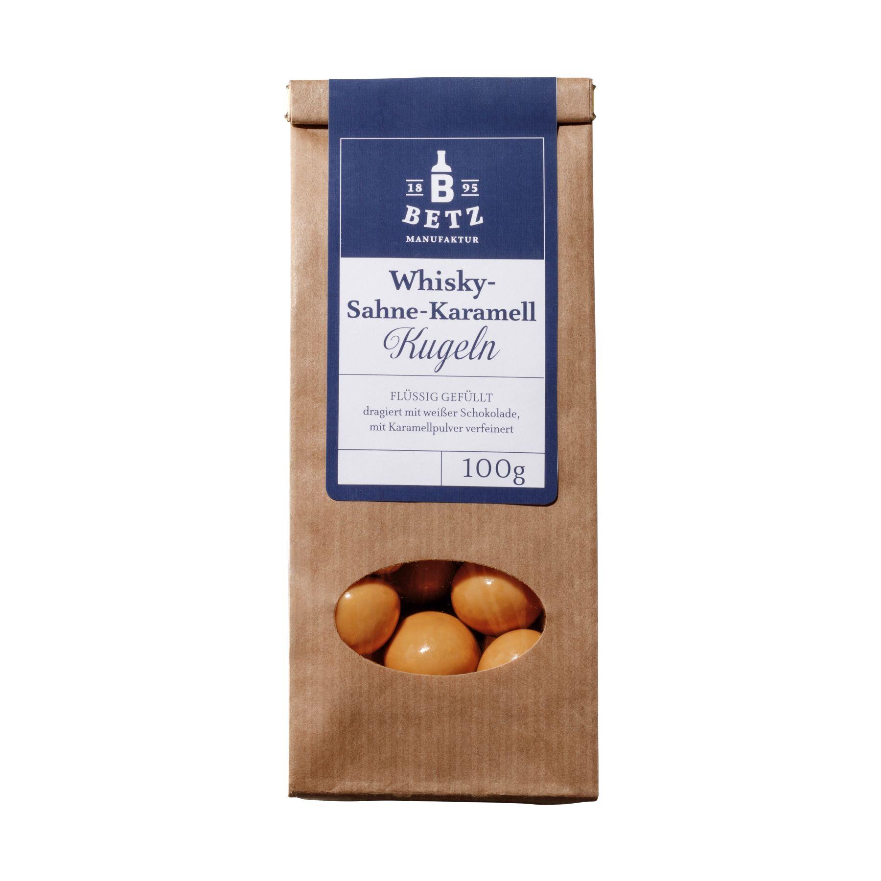 Whisky-Sahne-Karamell-Kugeln, 100 g