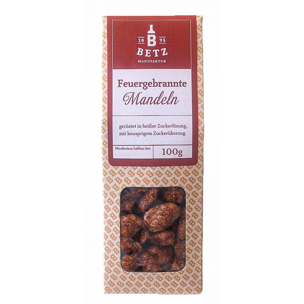 Feuergebrannte Mandeln, 100 g in  Präsentkartonage