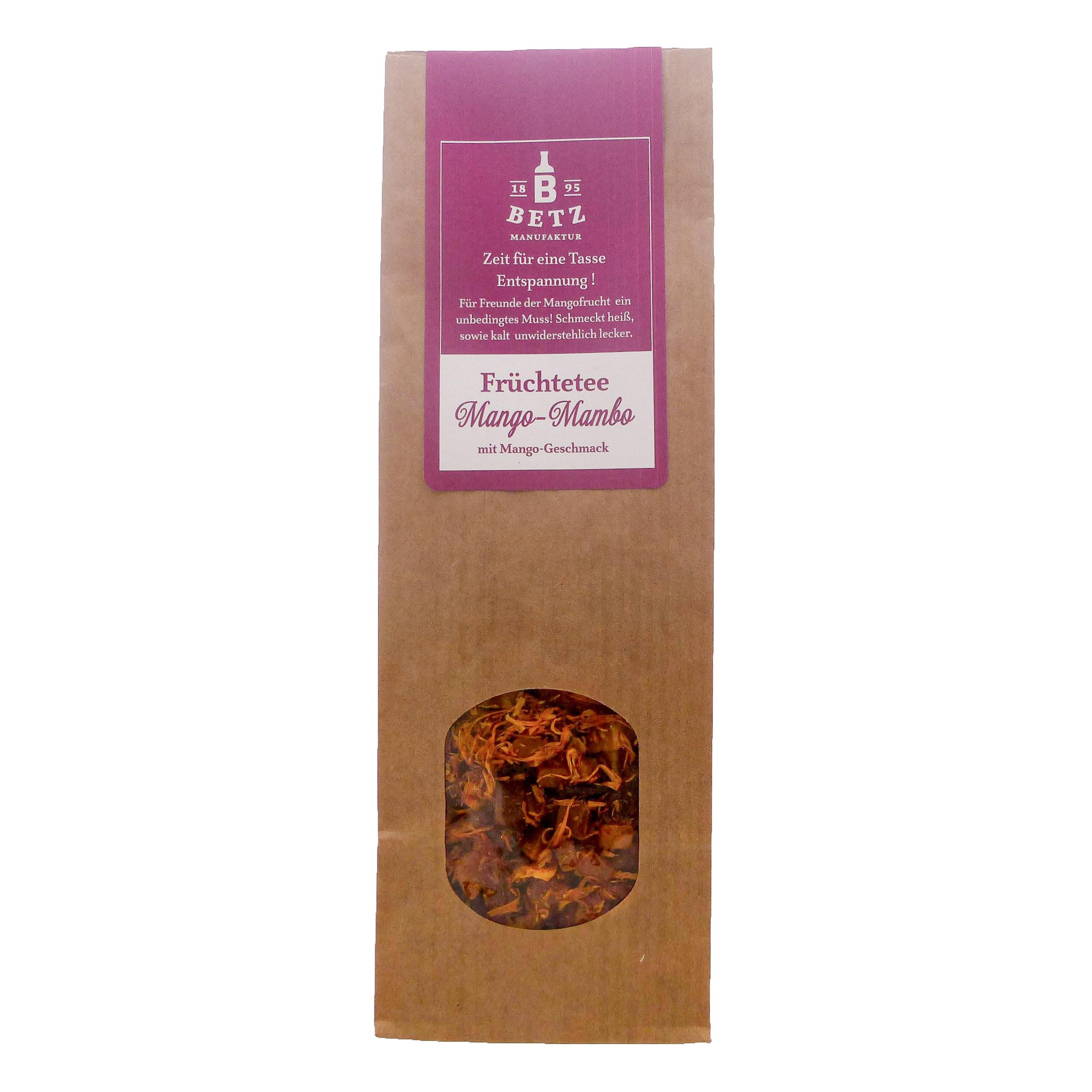 Früchtetee ´Mango Mambo´, 100 g in Präsentkartonage