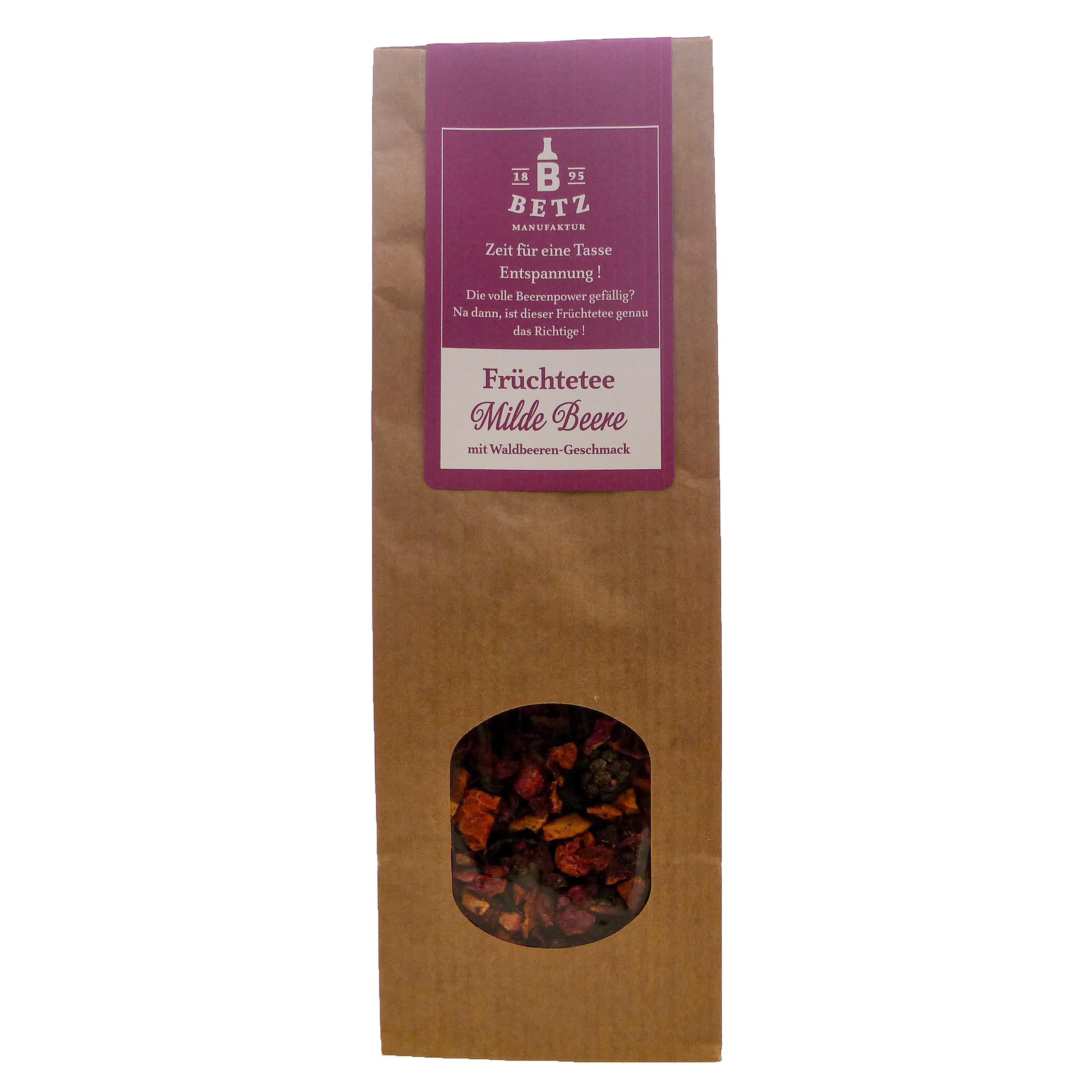 Früchtetee ´Milde Beere´, 100 g in Präsentkartonage