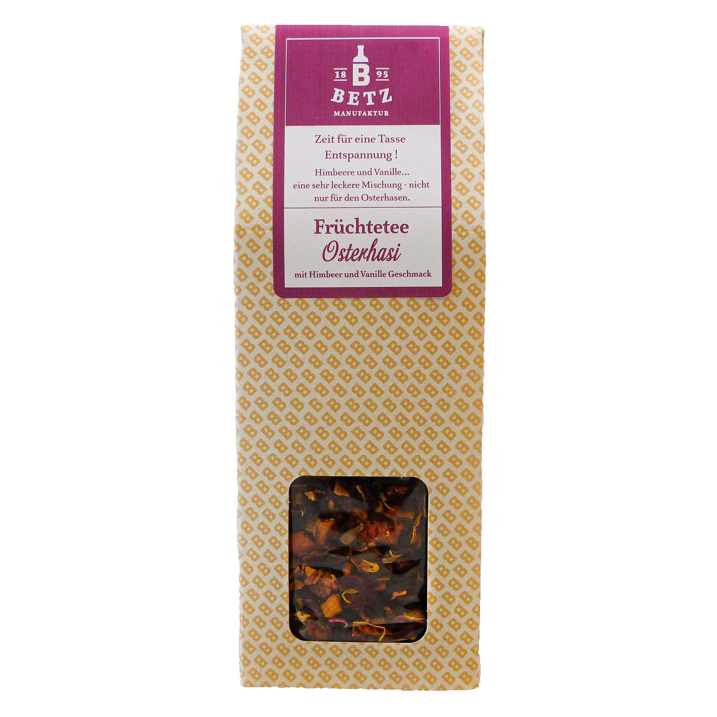 Früchtetee ´Osterhasi´, 100 g in Präsentkartonage