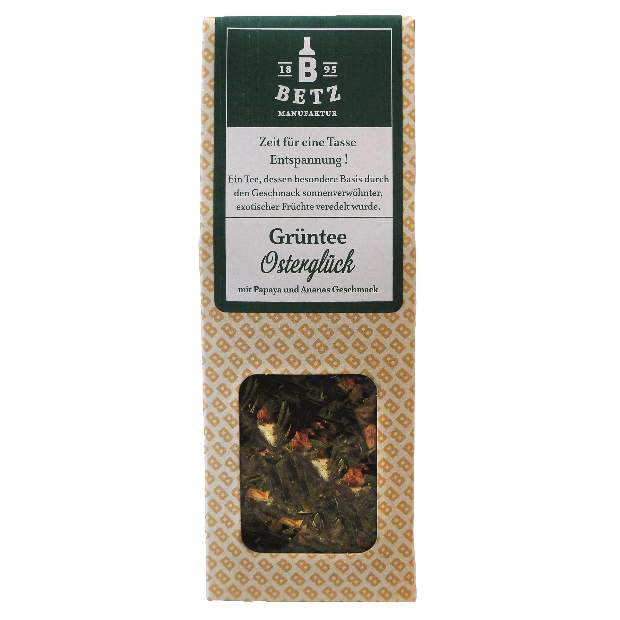 Grüntee ´Osterglück´, 35 g in Präsentkartonage