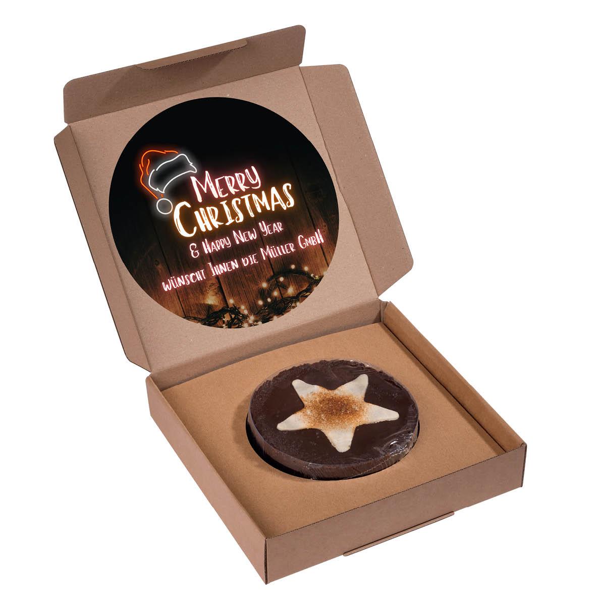 KLEINE WEIHNACHTSTORTE  IN MAILINGKARTONAGE