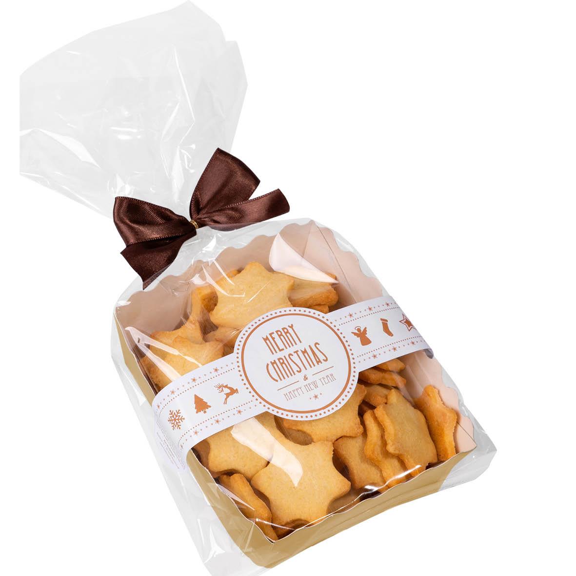 Butterkekssterne in Präsentschale