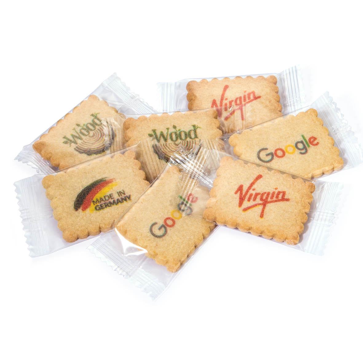 BEDRUCKTE VANILLE-BUTTERKEKSE IN KLARSICHTFOLIE